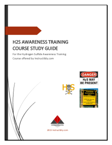 Instructibly H2S Awareness Course Study Guide Cover